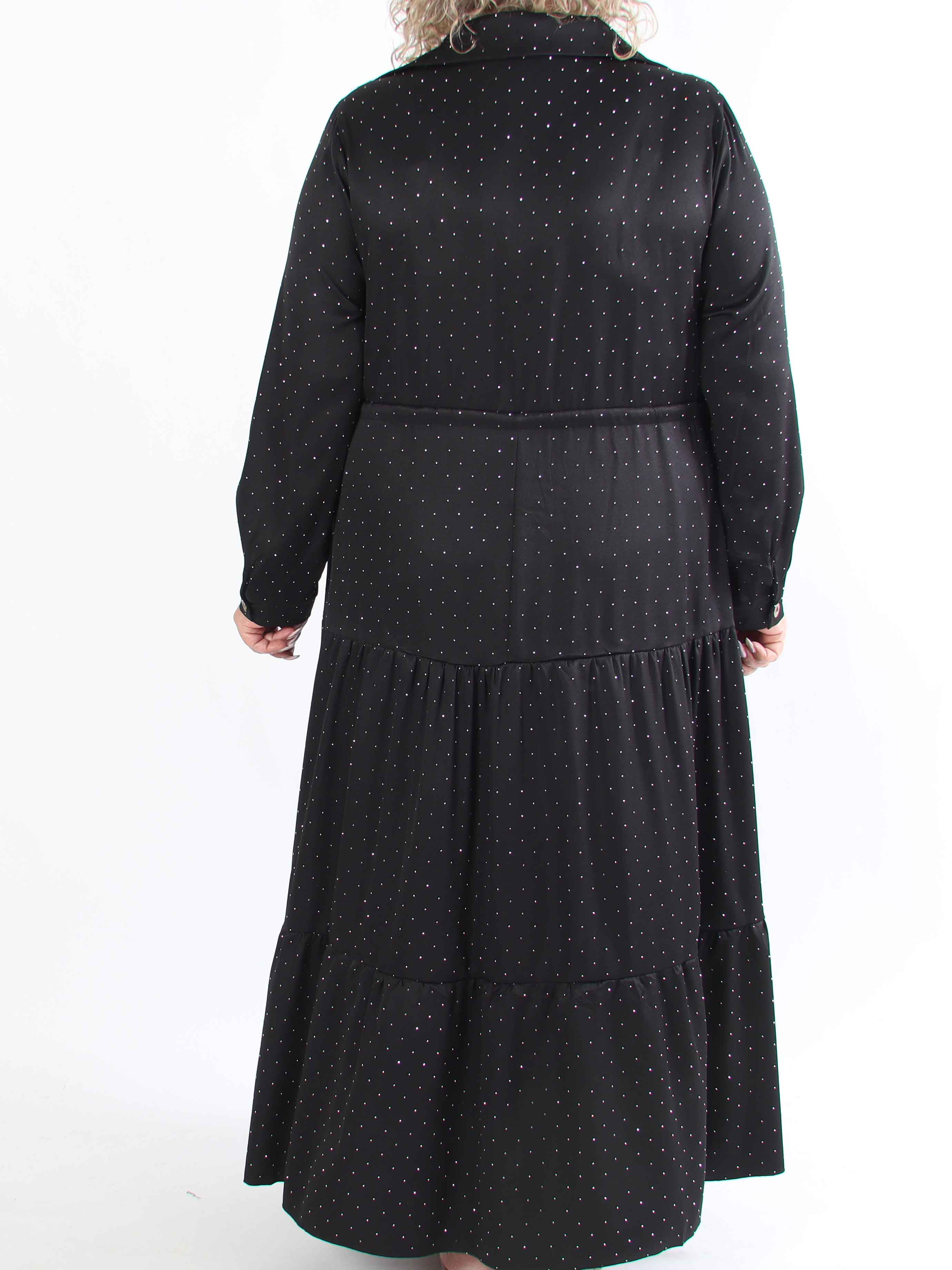 Starlight - Plus size-klänning med lager-på-lager-look utsmyckad med volanger